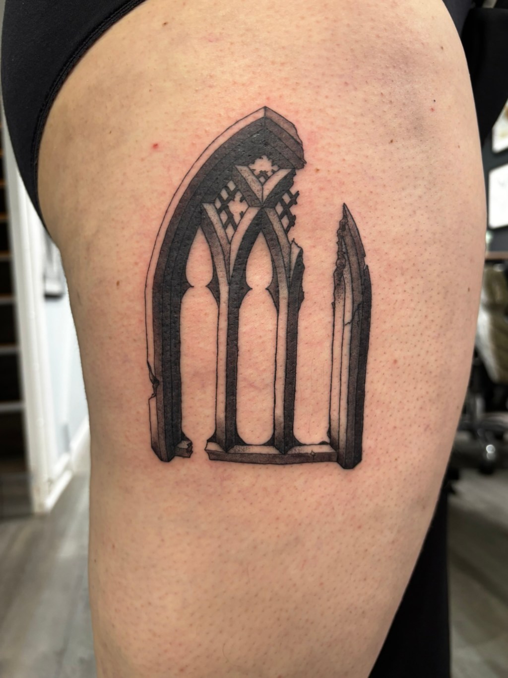 ruined gothic window