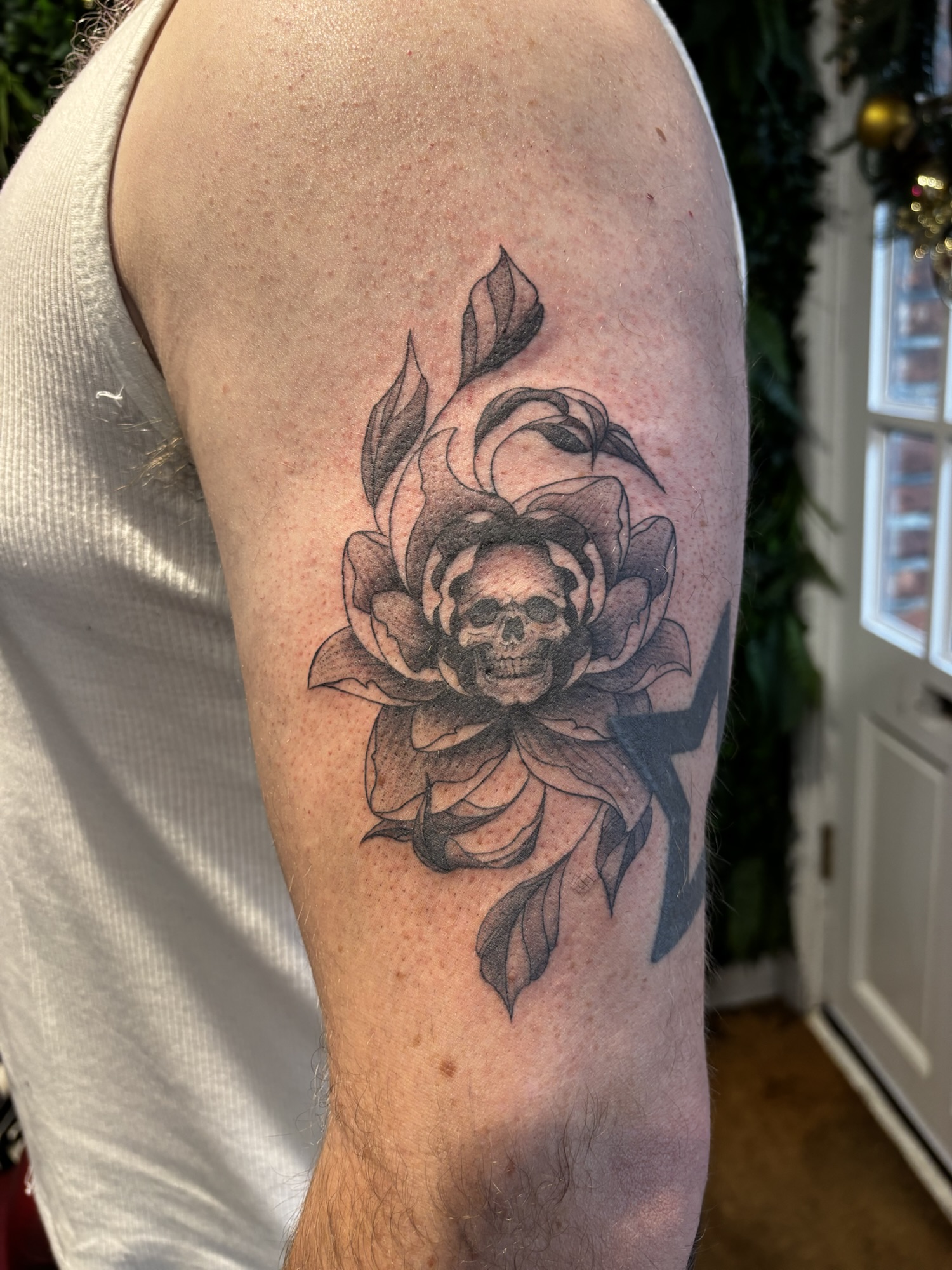 Skull in a Peony
